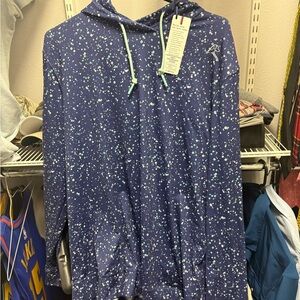 Rhoback Blue Speckled Hoodie